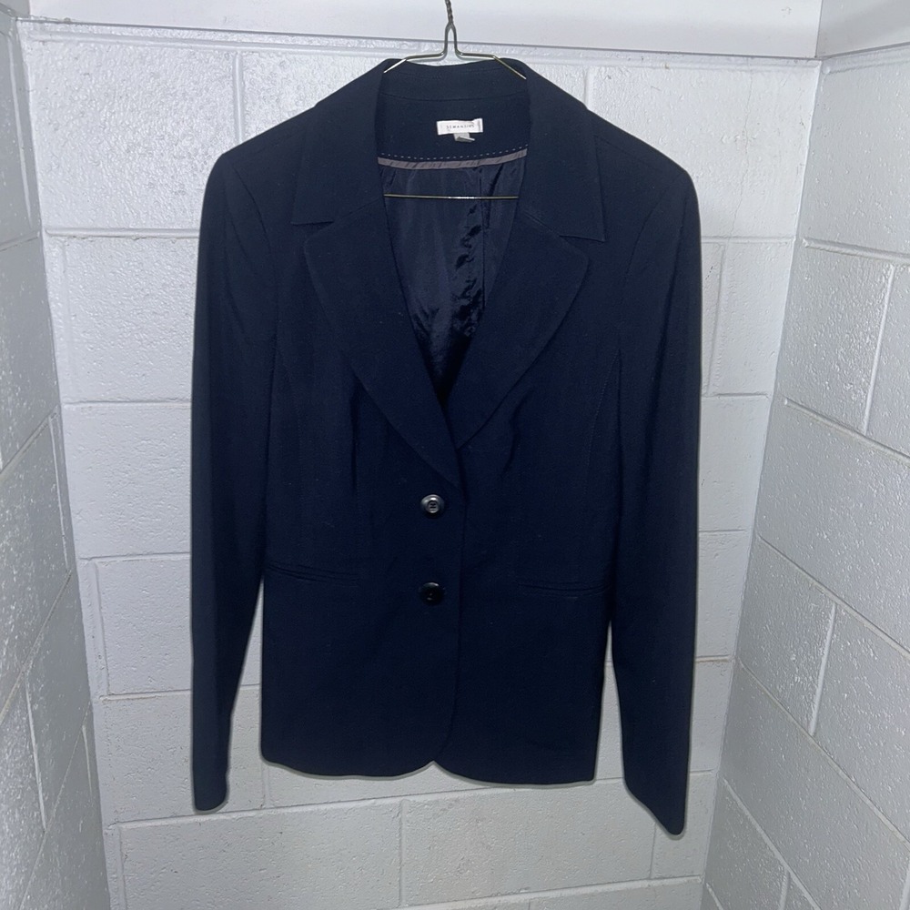 Semantiks Women's Blue Single Breasted Blazer Size 10